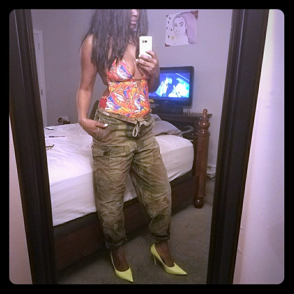 Vintage army fatigue pants